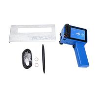 LIYJTK Handheld Inkjet Printer Gun Portable Mini Printer with HD LED 4.3in Touch Screen 12.7mm Printing Height for QR Code Barcode on Wood Plastic Cardboard Blue