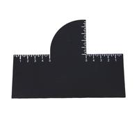 LIYJTK Herramienta para dar forma a la l í nea del cabello Tarjeta de mejora de peluquero Reutilizable F á cil de limpiar Tarjeta de peinado con indicador de medici ó n para peluqueros Sa