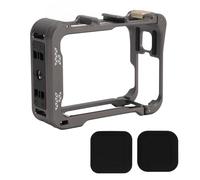 LIYJTK Jaula para cámara de acción, Zapata fría de Aluminio, Cubierta de Lente de Silicona, Marco Protector Ace Ace Pro