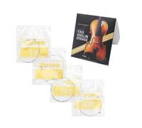 LIYJTK Juego Completo Universal de Cuerdas para violín, núcleo de Acero, entorchado en Plata con Extremo de Bola Plateado, 4, 4, 3, 4, 1, 2, 1, 4 violines