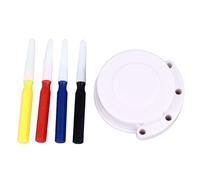 LIYJTK Juego de engrasador de Reloj, 4 tamaños de Punta, 3 Huecos, Taza de Aceite, Pluma de Aceite, reparación de Relojes, Relojes, Juguetes