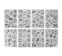 LIYJTK Juego de sábanas termocontraíbles, bonitos patrones, creación de bricolaje, adecuado para diversas manualidades (Tipo de fruta Fruta)