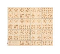 LIYJTK Juego Educativo de dominó con Colcha de Madera para reunión Familiar, 28 Uds.