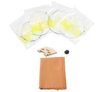 LIYJTK Kit de paño de Limpieza para violines, Cuerdas de violín, silenciador de Goma, Puente de Madera de Arce