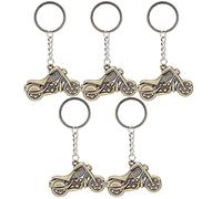 LIYJTK Llavero artesanal de Metal creativo para motocicleta, aleación de zinc, colgante, regalo de actividad, 5 uds. (Tipo B)