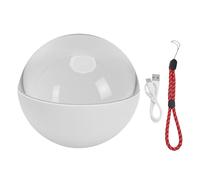 LIYJTK Memory Sphere Lamp 2.7 Inch Crystal Ball Video Player 3D Personalized Uploadable Videos Photos Rechargeable Touch Control Unique Anniversary Birthday Gifts for Home Decor Table She (White)