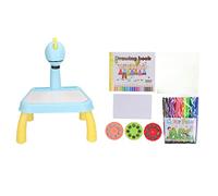 LIYJTK Mesa de proyector de dibujo, bonito diseño de dinosaurio, colores brillantes, proyector de bocetos inteligente desmontable para educación infantil (Dinosaurio verde)