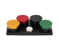 LIYJTK Mira la Cubierta del Plato de Engranaje de la aleación de Aluminio 4 Watchmakers de los Platos Copas engrasadoras de Aceite Multi Color Repair Herramientas de lubricación