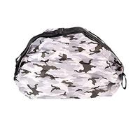 LIYJTK Mochilas de Compras Elegantes con Bolsas de comestibles Reutilizables Plegables para Viajar en Compras (Gris)