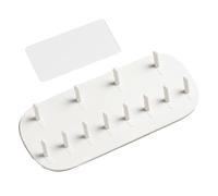 LIYJTK Montaje de Montaje en la Pared Organizador de Gancho de Estante Pantalla de perforación para Pendientes de Collar Baño