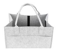 LIYJTK Organizador de pañales para bebés Bolsa de Almacenamiento de Viaje de Fieltro Portable Bolsa de Soporte Grande para Ropa de Spare Cosmética