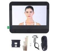 LIYJTK Peephole Camera Doorbell Wireless Smart Digital Door Viewer 1080P HD PIR Motion Detection 2 Way Audio Intercom 4.3in LCD Screen 5000mAh Battery for Home Apartment Villa Hotel Offic