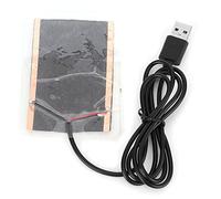 LIYJTK Película calefactora USB, Almohadilla térmica para Mascotas Que se arrastran, Calentador Resistente a la flexión de Fibra de Carbono, Adecuado para Guantes de Reptiles