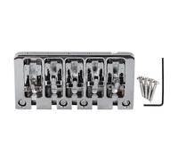 LIYJTK Puente para bajo Flip Top Micro Ajustable Reemplazo del Puente para bajo de 5 Cuerdas Práctica de Rendimiento Puente para bajo Puente para bajo de 5 Cuerdas Puente para (Pago)