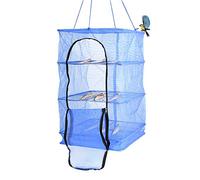 LIYJTK RED PLEGABLE PARA SECADO DE PESCADO DE 4 CAPAS, RED PARA COLGAR DE MALLA PARA SECADOR DE PLATOS DE VERDURAS PARA EL HOGAR Y EL PICNIC (S)