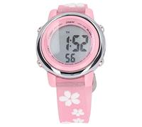 LIYJTK Relojes Deportivos Digitales para niñas Reloj de Dibujos Animados 3D con Escala Clara con retroiluminación LED Despertador para niños de 3 a 10 años Juguetes para niños pequeños 2 (Rojo Claro)