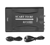 LIYJTK SCART to for RF Video Adapter for RF 67.25Mhz/61.25Mhz Output Converter Scart to HDMI Video Audio Converter