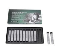 LIYJTK Soft pasteles de arte cuadrado Pintura de pigmento Pigment Pastel Home School Office (negro)