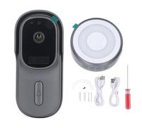 LIYJTK Sonnette Vid é o WiFi 1080P Vision Nocturne IR Sans Fil CAM é ra d é tection de mouvement PIR interphone Double voie