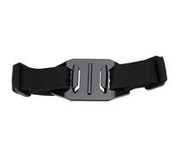 LIYJTK Soporte de cinturón Ajustable Correa para Casco Ligero Duradero grabación Estable Ciclismo Negro