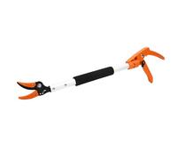 LIYJTK Tijeras recolectoras de frutas de largo alcance de 2 pies, tijeras de podar afiladas Cosechadora de aleación de aluminio para cosecha de pepino, uva, manzana y caqui