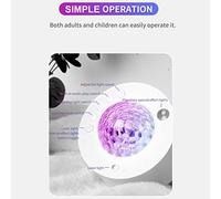 LIYJTK Trípode Proyector De Estrellas Luz Ocho Planetas Ambiente Romántico Luz Nocturna con Control Remoto Funciona con USB Estrella Estrellada Evolución De La Música Ocasión ABS+PC (negro)