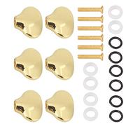 LIYJTK Ukulele Perilla DE SINTONIZACIÓN Mango Eje Hebilla Tapa DE Clavija DE SINTONIZACIÓN Accesorios DE Guitarra con Forma DE Cola DE PEQUEÑA (Clima)