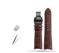 liyuxin66 Correa de Reloj de Cuero Genuino for Tissot T035 Correa de Reloj for Hombre Serie 1853 T035627 T035617 T035407 Correa de Boca en Arco 22 mm 23 mm 24 mm(A-Brown Black,23mm)