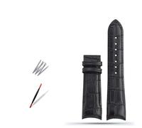 liyuxin66 Correa de Reloj de Cuero Genuino for Tissot T035 Correa de Reloj for Hombre Serie 1853 T035627 T035617 T035407 Correa de Boca en Arco 22 mm 23 mm 24 mm(A-Black no Buckle,23mm)