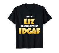 Liz Joke Idgaf Meme Funny Halloween Decorations Elizabeth Camiseta