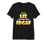 Liz Joke Idgaf Meme Funny Halloween Decorations Elizabeth Camiseta Premium