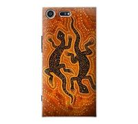 Lizard Aboriginal Art Funda Carcasa Case para Sony Xperia XZ Premium