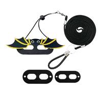 Lizard Cord, Bearded Dragon Harness Set, Escape-Proof Reptile Rope, Adjustable Traction Accessory, Ideal for Training, Outdoor Travel, Walking with Small Animal, Color Black