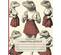 Lizard Freaks 3 Vintage Pinup Notebook - Funny Reptile Lover Composition Book for Writing & Journaling: Aesthetic Lined Journal | Quirky Retro Pinup ... Writers & Artists | 100 Pages | 7.5 x 9.25 in