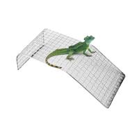 Lizard Hammock, Reptile Climbing Mesh, Stainless Steel Mount, 28x16x8cm/11x6.3x3.1in, Breathable Texture, Cooling Rest Spot, Aquarium Accessory, Snake Turtle Hermit Crab Lounge