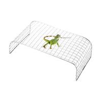 Lizard Hammock, Stainless Steel Mesh Climbing Bed, Bearded Dragon Reptile Cooling Hammock for Aquariums, Snakes, Turtles, Hermit Crabs, 11x6.3x3.1 Inches, Multicolor