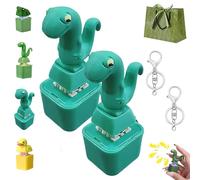 Lizard Keychain Sound, 2026 New Lizard Button Keychain, Rechargeable Quacking Duck Fidget Toys, Keyring Anxiety Stress Relief Toy with Sound Lights for Office Travel Use (G)