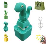 Lizard Keychain Sound, 2026 New Lizard Button Keychain, Rechargeable Quacking Duck Fidget Toys, Keyring Anxiety Stress Relief Toy with Sound Lights for Office Travel Use (C)