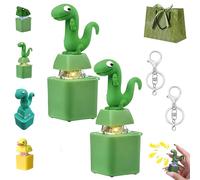 Lizard Keychain Sound, 2026 New Lizard Button Keychain, Rechargeable Quacking Duck Fidget Toys, Keyring Anxiety Stress Relief Toy with Sound Lights for Office Travel Use (F)