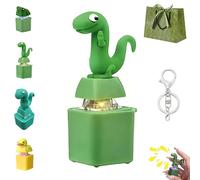 Lizard Keychain Sound, 2026 New Lizard Button Keychain, Rechargeable Quacking Duck Fidget Toys, Keyring Anxiety Stress Relief Toy with Sound Lights for Office Travel Use (B)