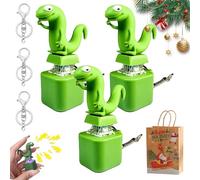 Lizard Keychain Sound, Lizard Button Keychain, Rechargeable Lizards Anxiety Relief Keychains Button Toy, Lizards Fidgets Toy with Quacking Sound & Colorful Light, for Office Travel Use (3pcs)