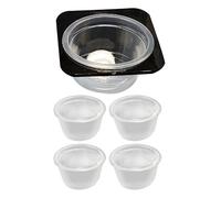 Lizard Water Bowl, Crested Water Bowl Reptile Food Feeder, 3.27x2.95x1.38 Inches Retractable Convenient Sturdy Space Saving Tank Accessories with Feeding Cups for Gecko