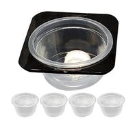 Lizard Water Bowl, Crested Water Bowl Reptile Food Feeder, Detachable Space-Saving Tank Accessories with Cups Feeding Dish for Gecko, Snakes and Small Reptiles