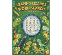 Lizard Word Search Puzzle Book: Word Searches with Easy to Read Print about Lizards, Reptiles, and More | 6x9 Inches, 106 pages | 50+ Puzzles … Gift for vacations, free time, and fun learning!