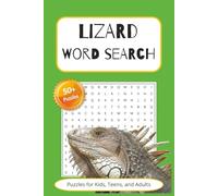 Lizard Word Search Puzzle Book: Word Searches with Easy to Read Print about Lizards, Reptiles, and More | 6x9 inches, 106 pages | 50+ Puzzles ... Gift for Vacations, Holidays, and Free Time