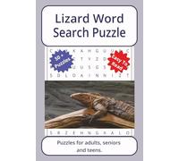 Lizard Word Search Puzzle: Word searches about Lizard, with easy to read print | 6 x 9 inches. 110 pages | 50+ puzzles _ Gifts for Vacations, Holidays.