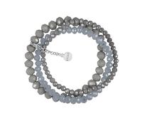 Lizas Pulsera con cordón de tres filas con diferentes perlas y en muchos colores, Mittelgroße, Sintético, No es una piedra preciosa