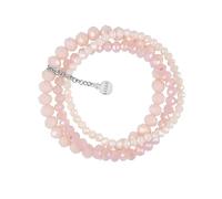 Lizas Pulsera con cordón de tres filas con diferentes perlas y en muchos colores, Mittelgroße, Sintético, No es una piedra preciosa