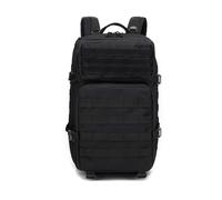 Lizbin Mochila táctica militar, mochila militar de 45 litros, mochila táctica, mochila de viaje, mochila de supervivencia de gran capacidad, paquete de ataque para senderismo, camping (Negro)