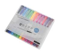 LIZEALUCKY 12 Colors Double Tip Oil Pen Art Permanent Paint Marker Pens Set DIY Hand Painting Pen for Rocks Painting Tyre Wood Metal Leather Plastic Glass (12 colors, 12 pieces per box)